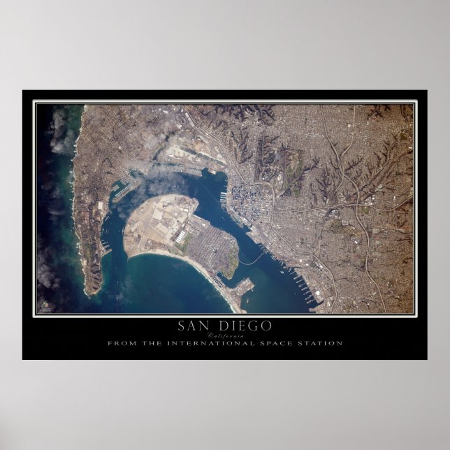 Affiche San Diego vu de l'affiche de la Station spatiale (Devant)