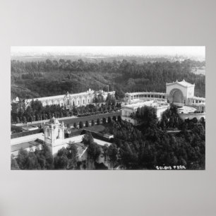 Affiche San Diego, vue de CA de photographie de parc de