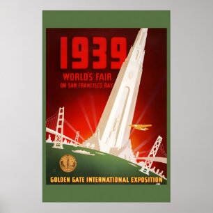 Affiche San Francisco 1939 Exposition Universelle Style Vi