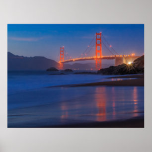 Affiche San Francisco California Golden Gate Bridge