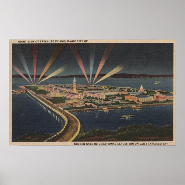 Affiche San Francisco, CATreasure Island à International E (Devant)
