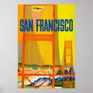 Affiche San Francisco, Golden Gate bridge
