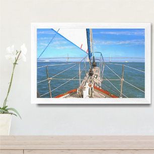 Affiche San Francisco Sailing 0869 Art Print