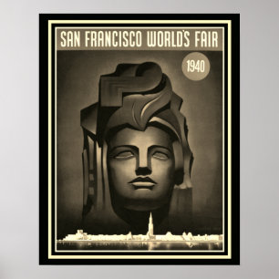 Affiche San Francisco World's Fair 1940 Imprimer -16 x 20