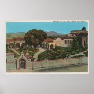 Affiche San Juan Capistrano, CAView de la mission