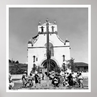 Affiche San Juan Chamula, Chiapas, Mexique