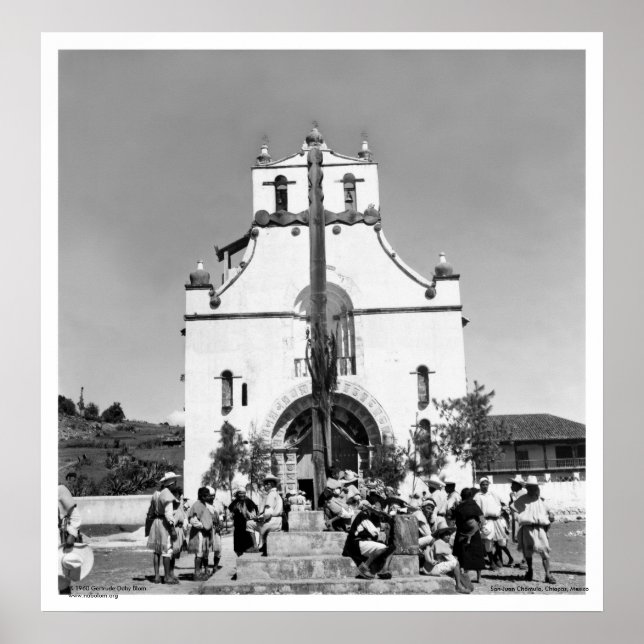 Affiche San Juan Chamula, Chiapas, Mexique (Devant)