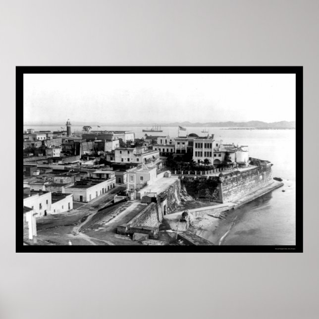 Affiche San Juan, Porto Rico 1905 (Devant)