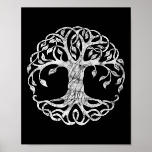 Affiche San Patties Irish Celtic Tree of Life St patrick