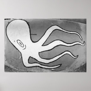 Affiche San Pedro Octopus Street Art