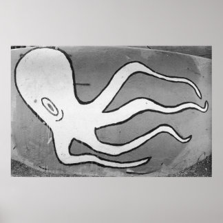 Affiche San Pedro Octopus Street Art