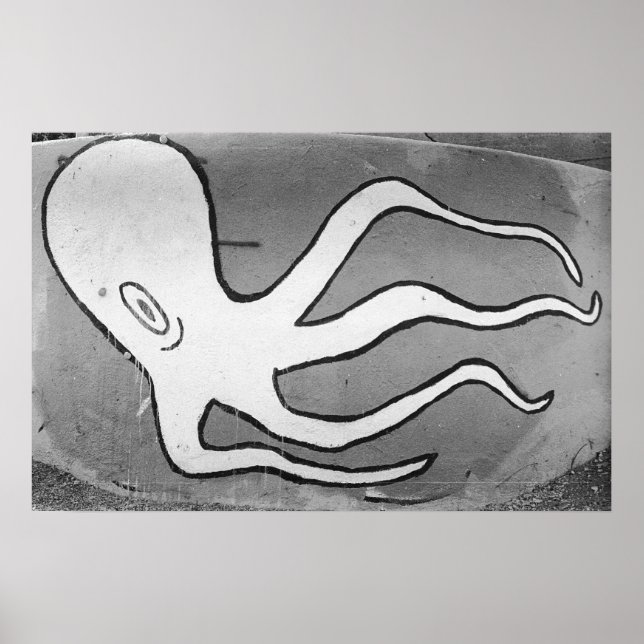 Affiche San Pedro Octopus Street Art (Devant)