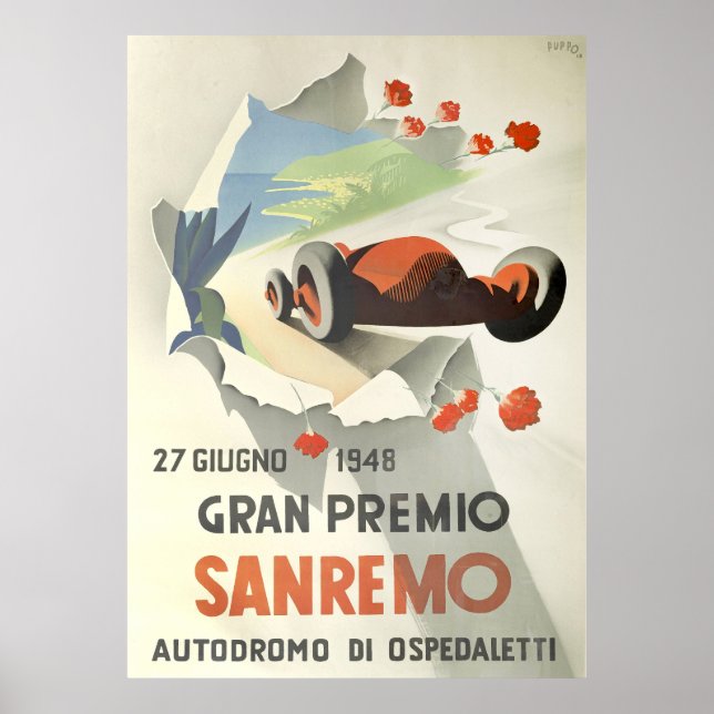 Affiche San Remo Grand Prix (Devant)