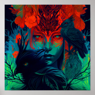 Affiche Sanctuaire - Belle Mur d'art féminin Imprimer