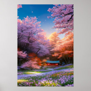 Affiche Sanctuaire caché des Sakura