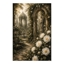 Sanctuaire de Camélia Fantôme Art Botanique Vintag
