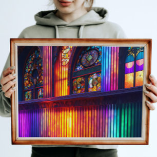 Affiche Sanctuaire   Rainbow Church intérieur