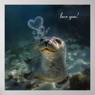 Affiche Sanctuaire Sous-Marin Scellé Sur Mesure Avec Un Ba