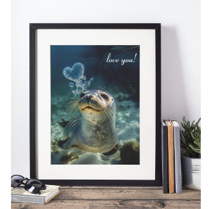Affiche Sanctuaire Sous-Marin Scellé Sur Mesure Avec Un Ba