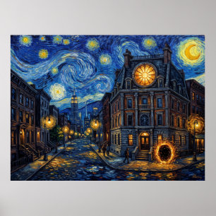 Affiche Sanctum Sanctorum Paysage Nuit Étoilée
