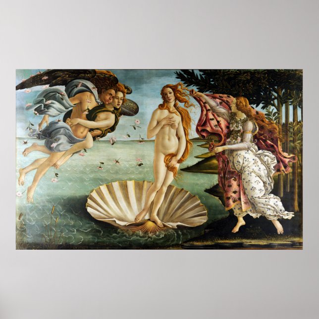 Affiche Sandro Botticelli La naissance de Vénus (Devant)