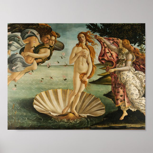 Affiche Sandro Botticelli - La naissance de Vénus (Devant)