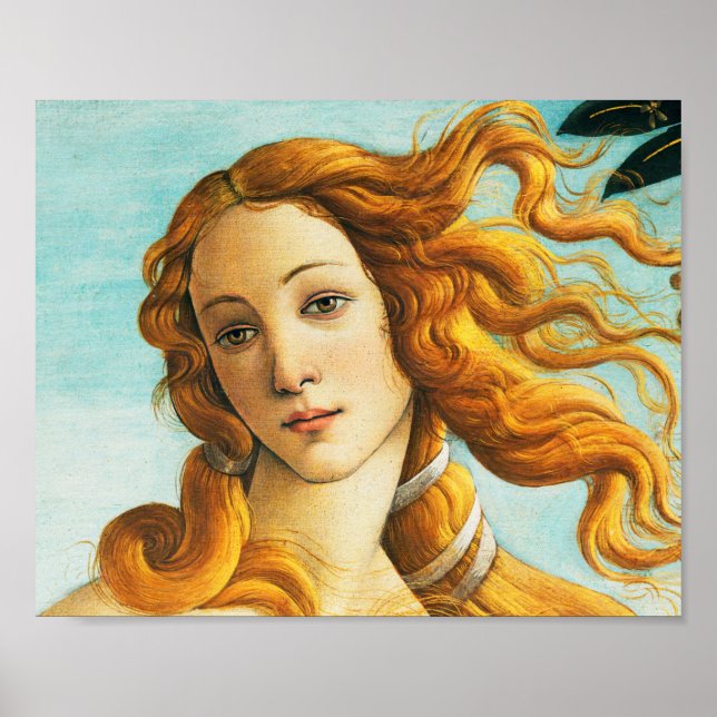 Affiche Sandro Botticelli La naissance de Vénus Visage Dét (Devant)