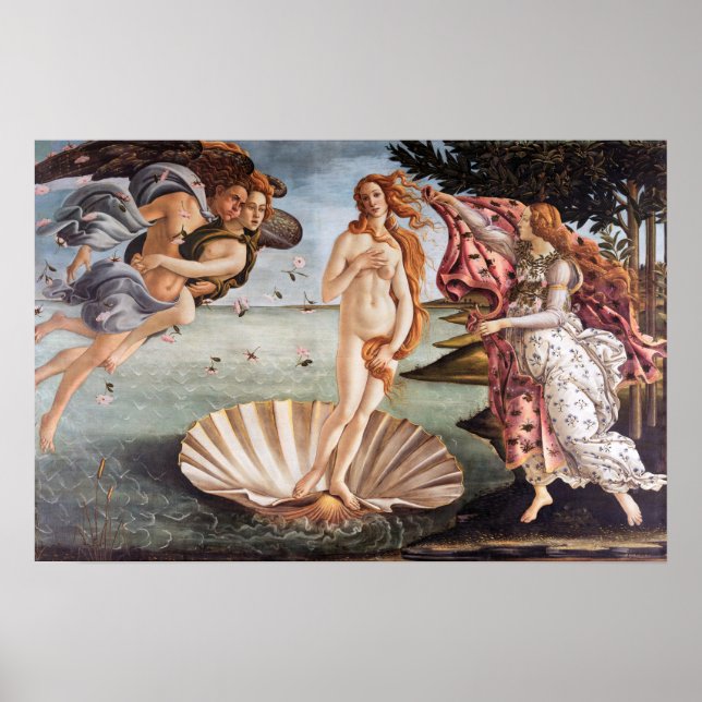 Affiche Sandro Botticelli - Naissance de Vénus (Devant)