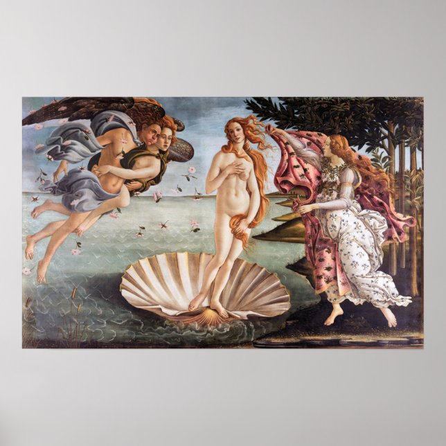 Affiche Sandro Botticelli - Naissance de Vénus (Devant)