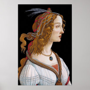 Affiche Sandro Botticelli - Portrait de Simonetta Vespucci