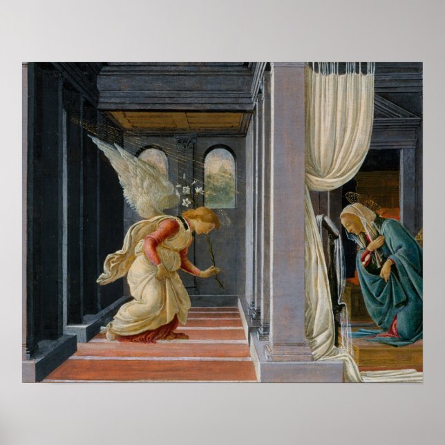 Affiche Sandro Botticelli - The Annunciation (Devant)