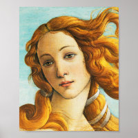 Sandro Botticelli The Birth of Venus Face Detail