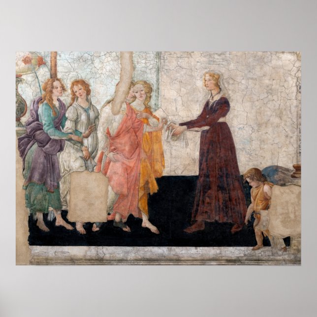Affiche Sandro Botticelli - Vénus et les Trois Grâces (Devant)