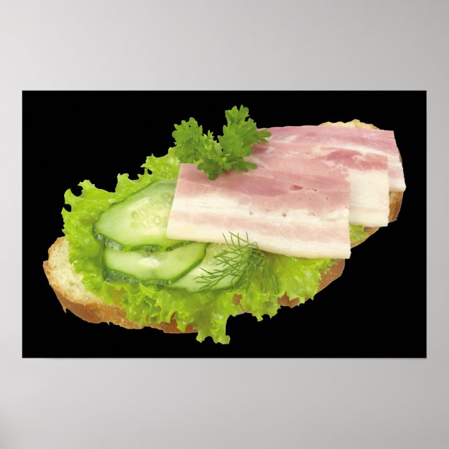 Affiche Sandwich à face ouvert (Devant)