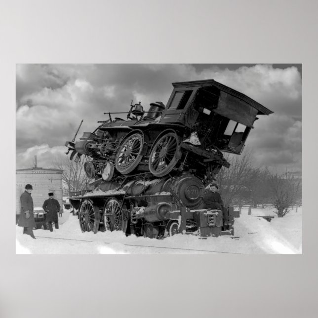 Affiche Sandwich à vapeur Locomotive 1885 (Devant)