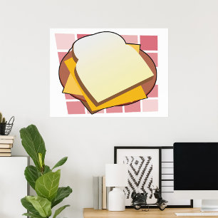 Affiche Sandwich au fromage