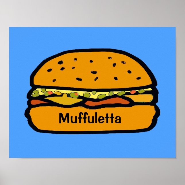 Affiche Sandwich Comical Muffuletta (Devant)
