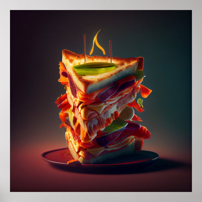 Affiche sandwich de club d'affiches (Devant)