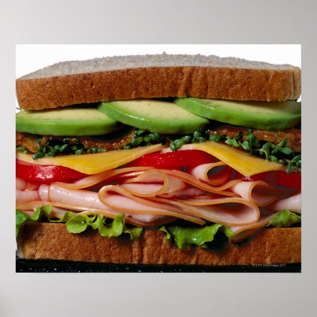 Affiche sandwich empilé (Devant)