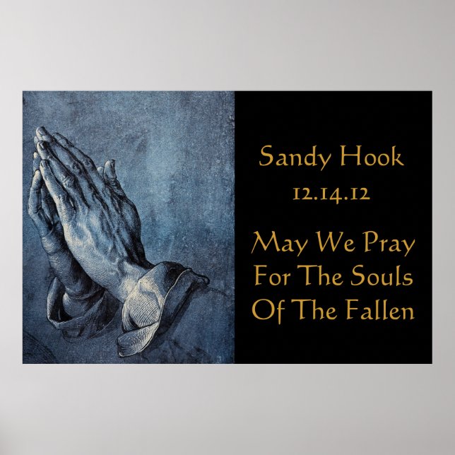 AFFICHE SANDY HOOK POURRAIT-ON PRIER POUR LES ÂMES DE.... (Devant)