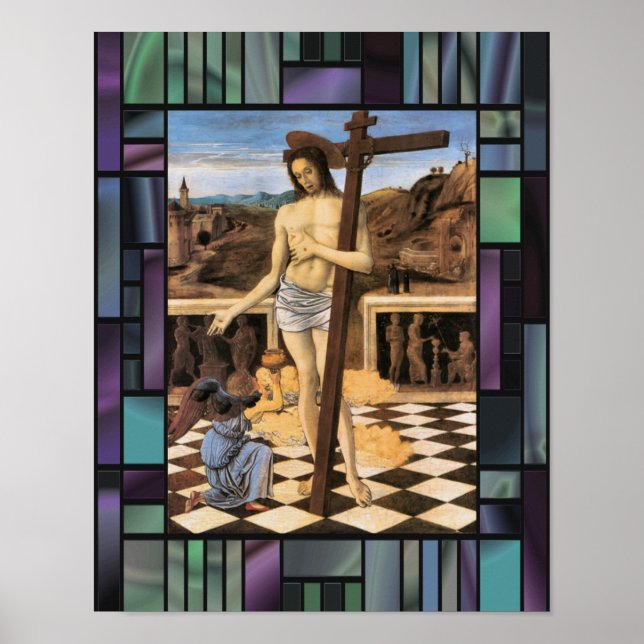 Affiche Sang Du Rédempteur Reproduction Religieuse Impress (Devant)