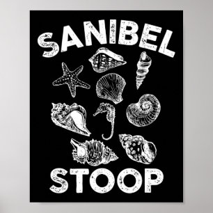 Affiche Sanibel Stoop Seashells Sanibel Island Floride Bea