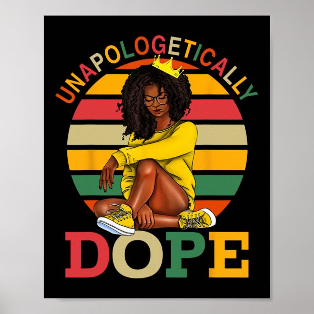 Affiche Sans excuse Afro Mois de l'histoire des Noirs Mel (Devant)