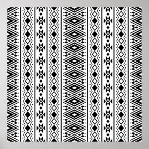 Affiche Sans joint Ethnic motif design vintageabstrait, am