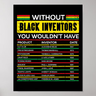 Affiche Sans les inventeurs noirs Mois de l'histoire des h