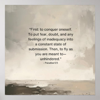 Affiche sans obstacle