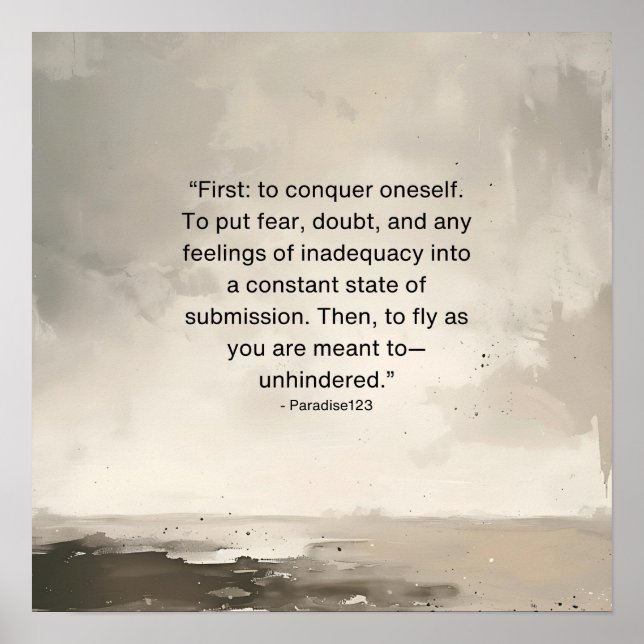 Affiche sans obstacle (Devant)