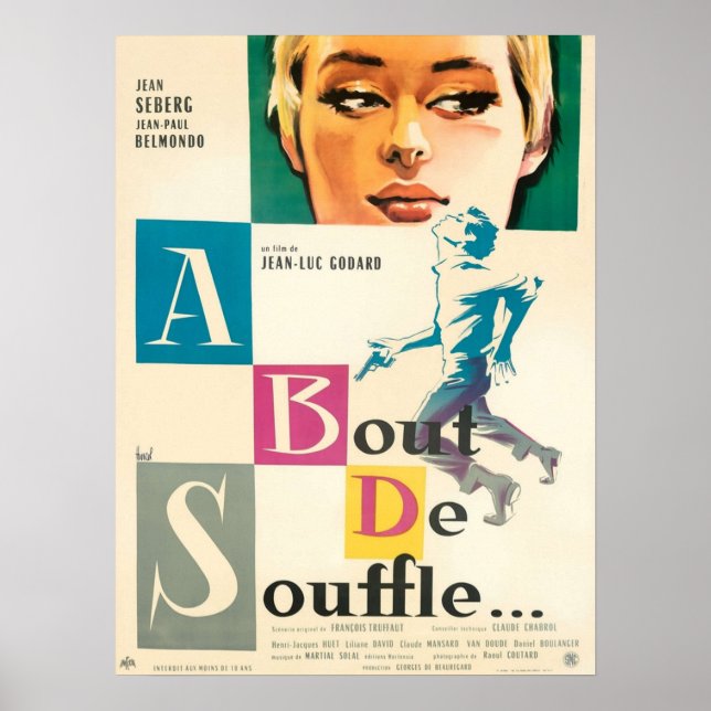 Affiche Sans respiration (Devant)