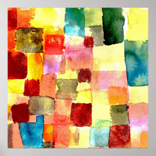 Affiche Sans titre (1914) de Paul Klee.