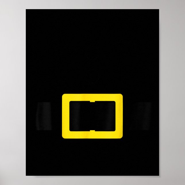 Affiche Santa Belt Funny Cute Halloween Christmas Costume  (Devant)